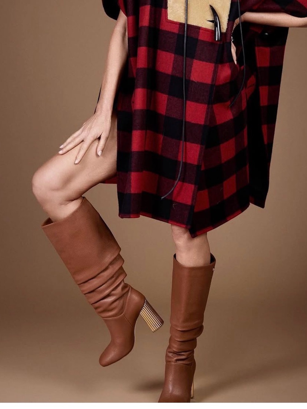 DEE OCLEPPO Bethany Slouchy Leather Knee Boots  size 7.5